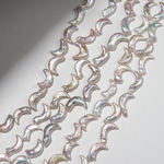 Жемчуг культивированный в форме лунниц, 18-21мм, белый