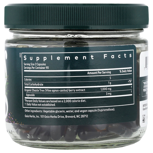 Gaia Herbs, Women, ягоды витекса, 180 Liquid Phyto-Caps® (500 мг в 1 капсуле)