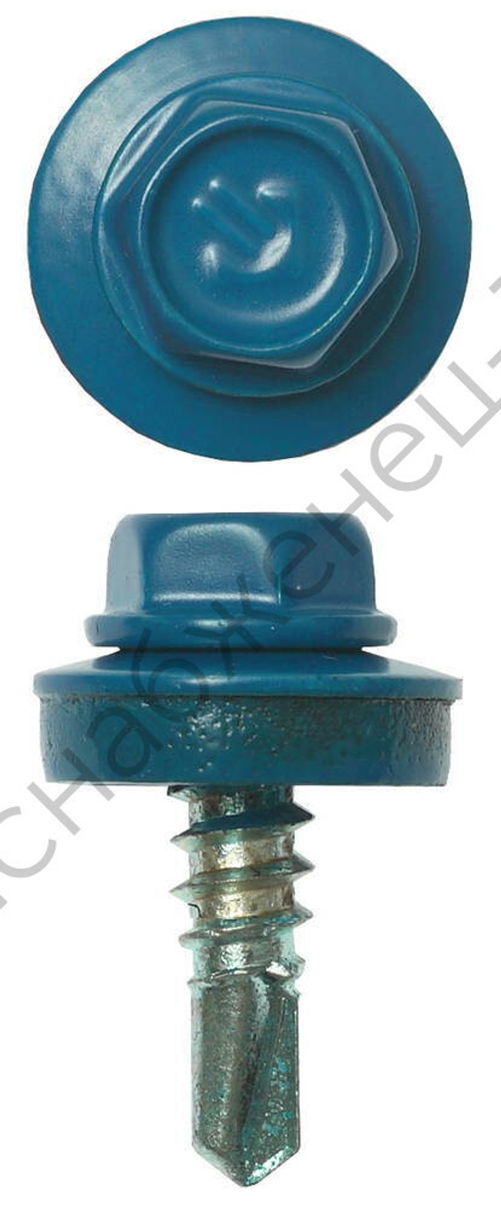 ЗУБР СКМ 5009 19 х 5.5 мм, неб.-голуб., кровельный саморез, 500 шт (4-300310-55-019-5009)