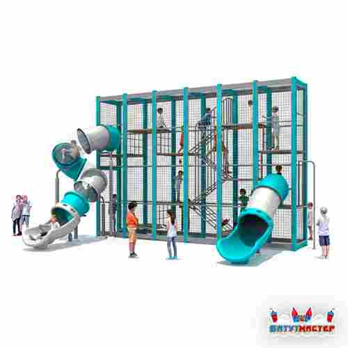 Плоский детский лабиринт «Радужная Улитка», 8,1×4,8×4,8 м