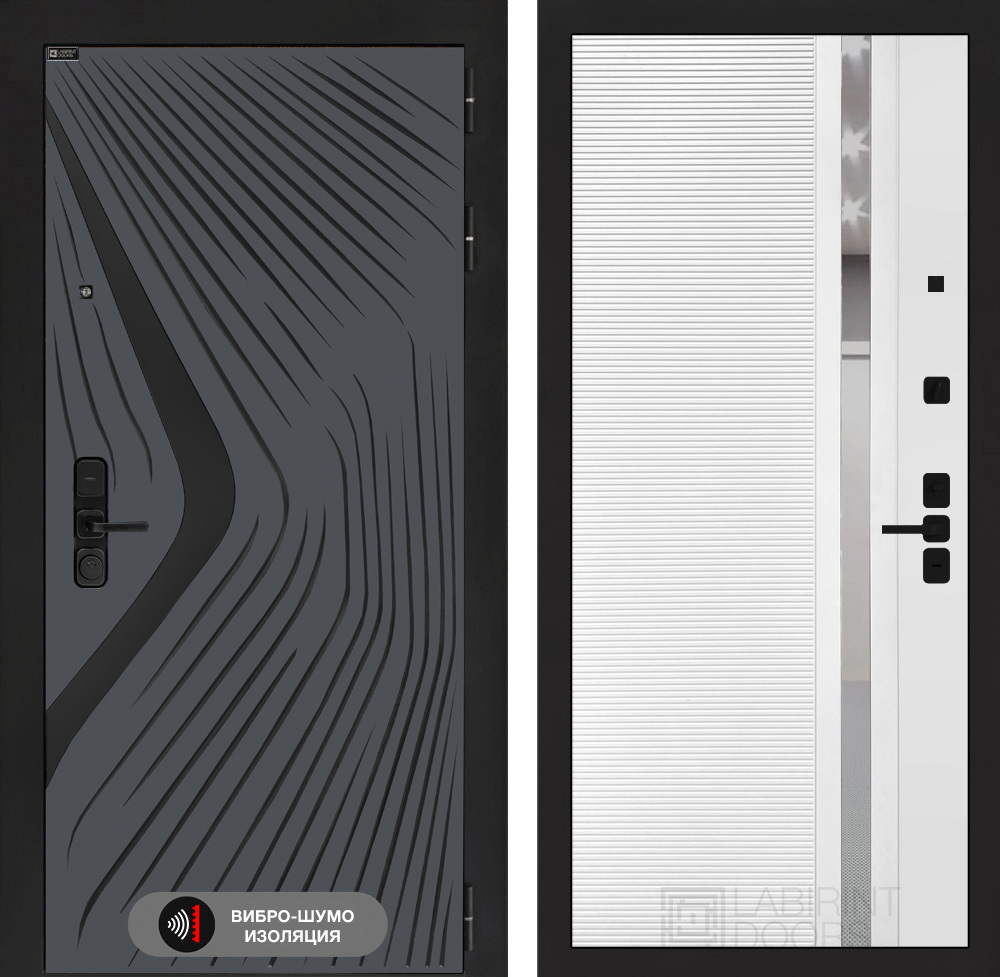 Входная дверь Лабиринт LEOLAB - 31 Белый софт