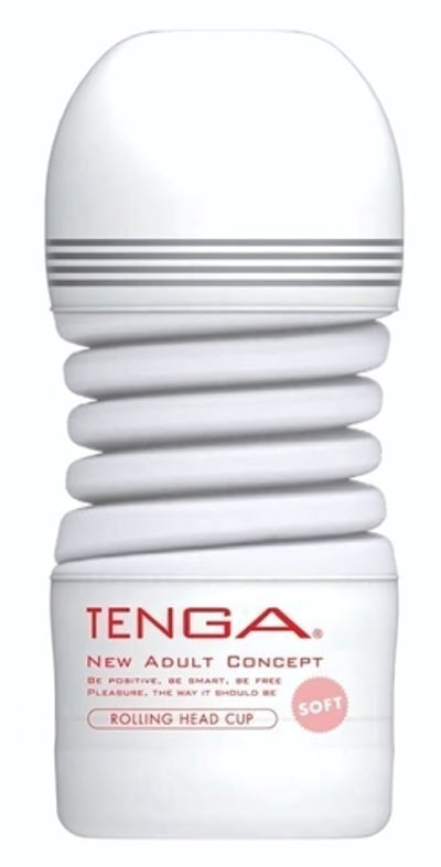 Мастурбатор TENGA Rolling Head Cup Soft (Цвет: белый)