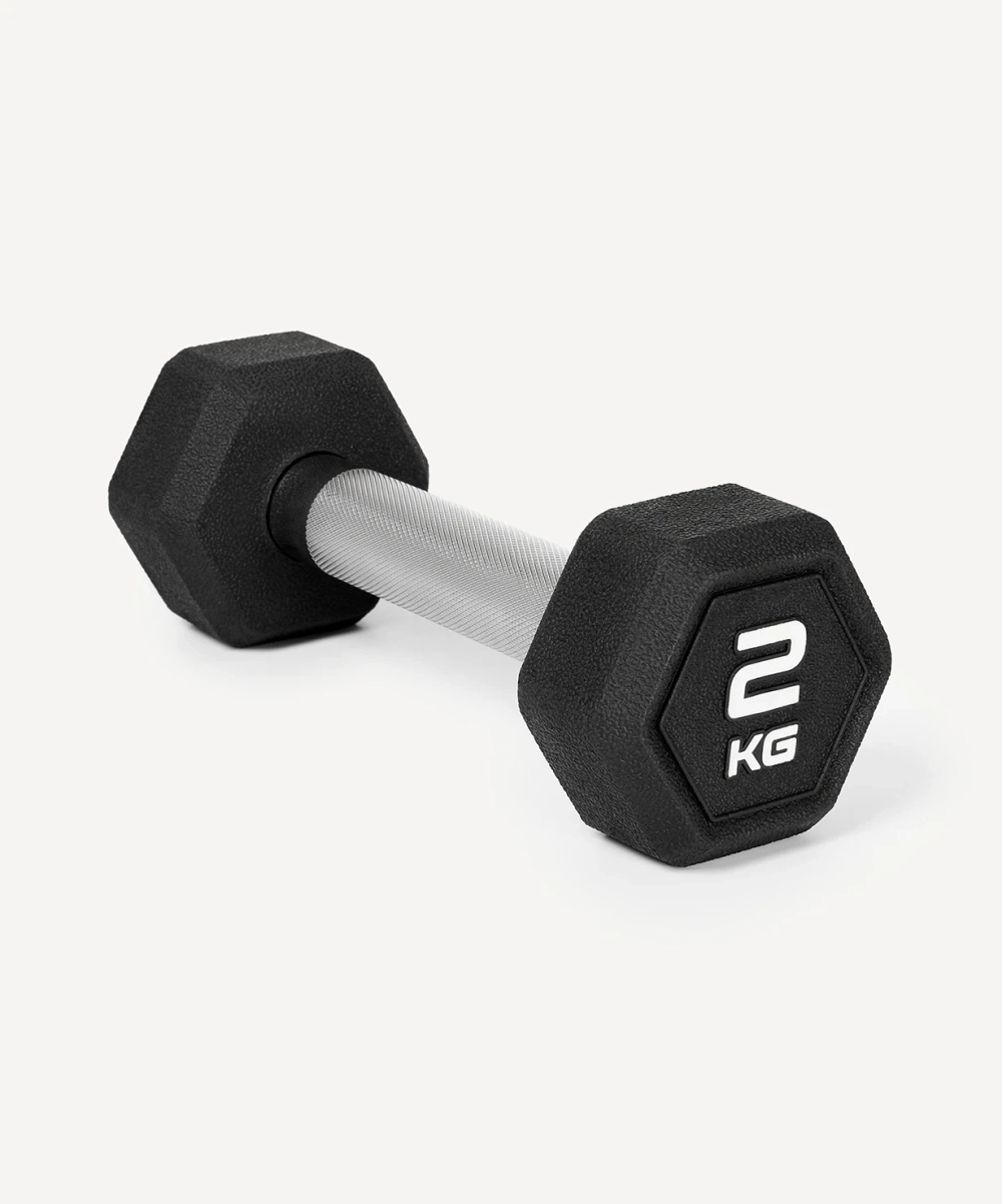 Гантель гексагональная обрезиненная PRO Starfit