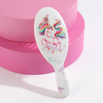 6963295 Массажная расческа детская «Единорог», овальная 13 × 4.5 см