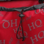 Тележка хозяйственная с сумкой (100*40*35см, колеса 21см,грузоподъемность до50 кг) HQ красная