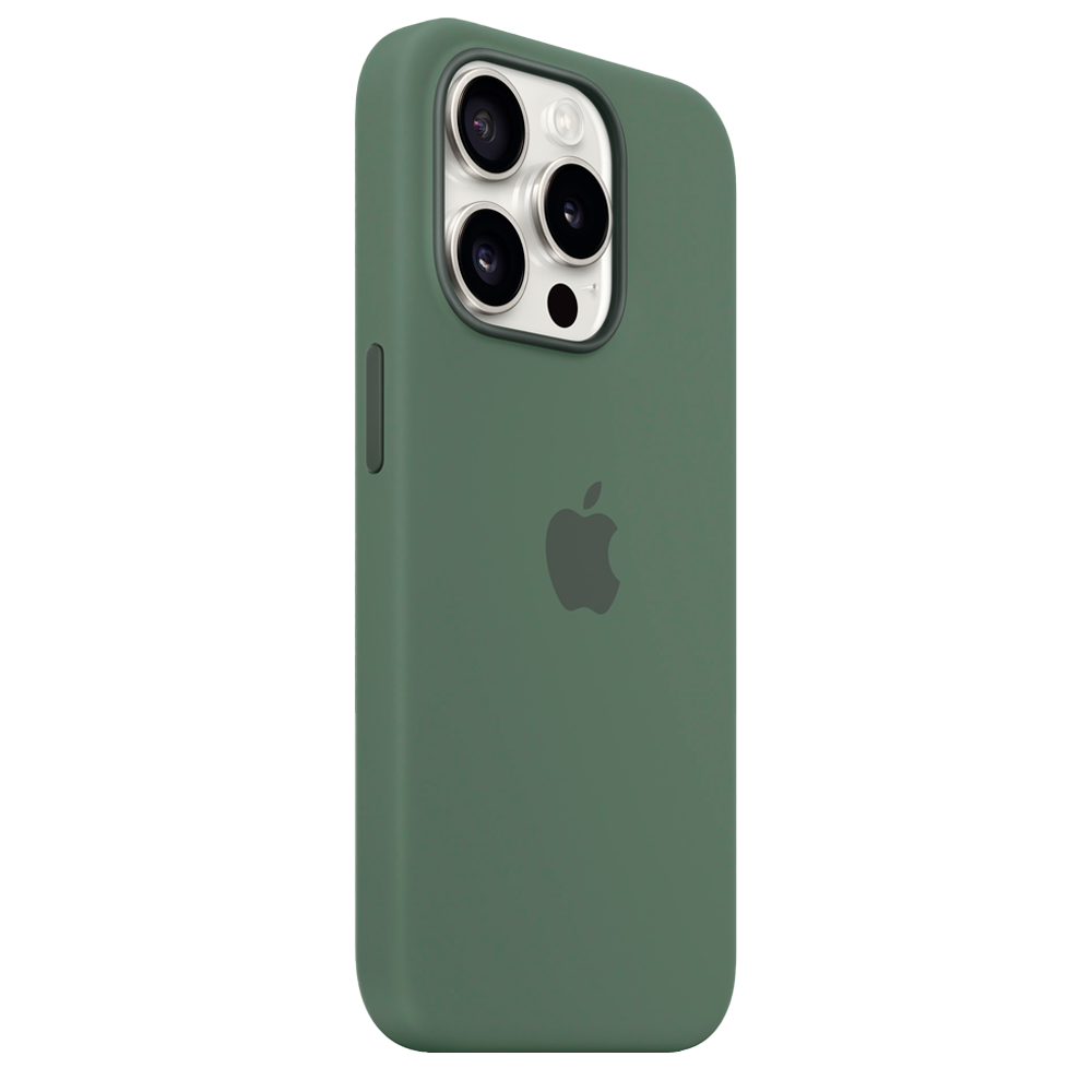 Силиконовый чехол с поддержкой MagSafe Apple Silicone Case для iPhone 15 Pro Max, Cypress (Кипарис)