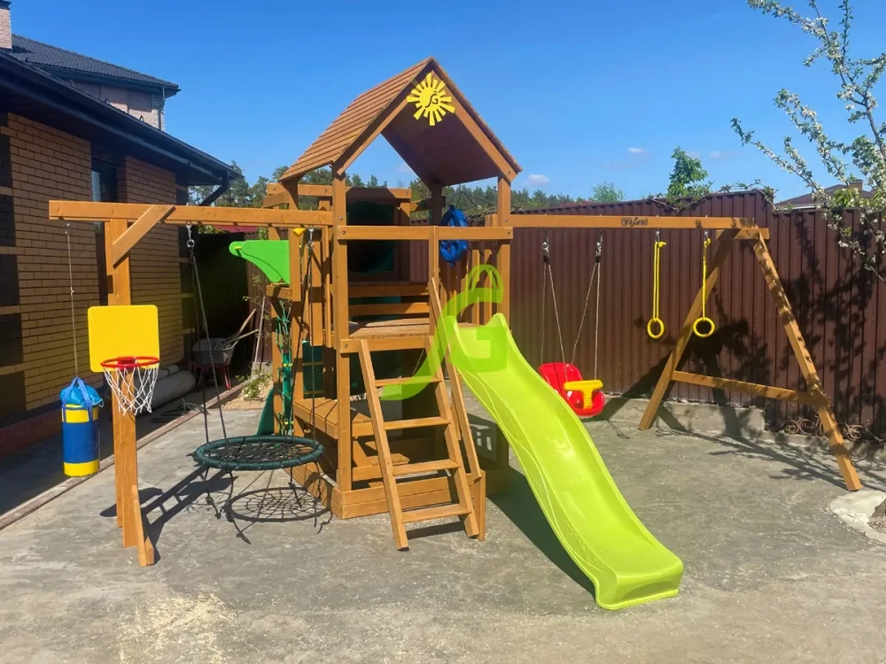 Детская площадка Крафт Pro 4 с трубой мод.2