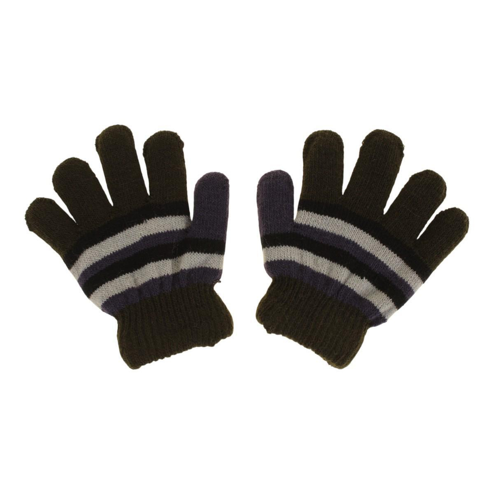 Перчатки детские, цвет т.зелёный/синий, размер 14. 9147124/А.S204-M, 1 шт.