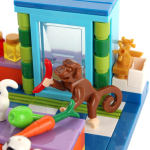 Конструктор блочный Аусини для малышей 186дет., коробка 25377