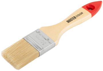 Кисть флейцевая, натур. щетина, 55% топс, лакиров.ручка, ширина 35 мм