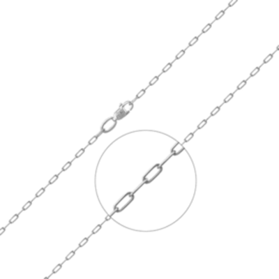 Цепь из белого золота (плетение якорное) Артикул: 21-4111-040-1120-17