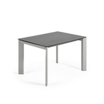 Стол Atta 120 (180) x80 серый керамический Vulcano Roca