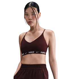 Теннисный бюстгальтер Nike Indy Light Support Padded Adjustable Sports - burgundy crush/white
