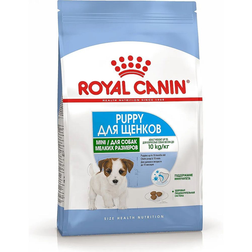 Сухой корм Royal Canin Mini Puppy для щенков мелких пород до 8 месяцев, пакет 800г