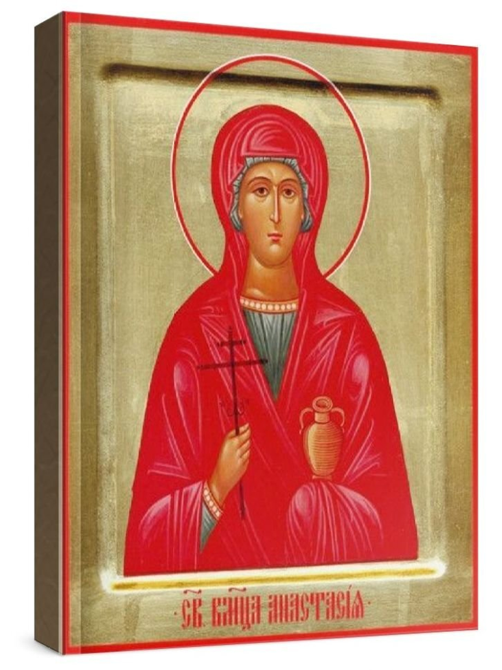 Анастасия Узорешительница (рукописная икона)