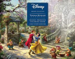 Раскраска Disney Dreams Collection - Принцессы Диснея Thomas Kinkade Studios, большой формат, 42 стр.