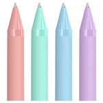 Ручка шариковая автоматическая Berlingo "Instinct" синяя, 0,7мм, корпус ассорти