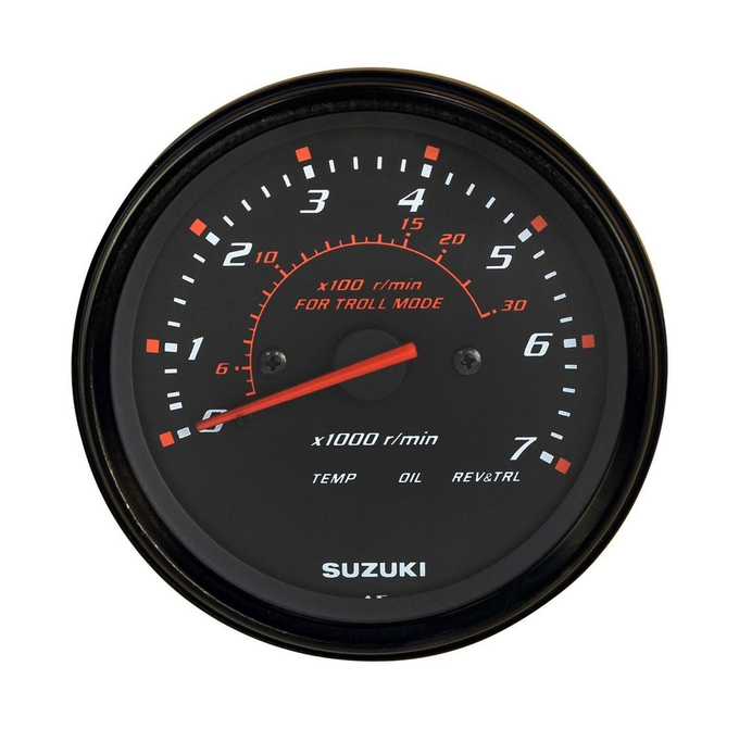 Тахометр 4", 7000 об/мин, Suzuki DF40A-200A, черный