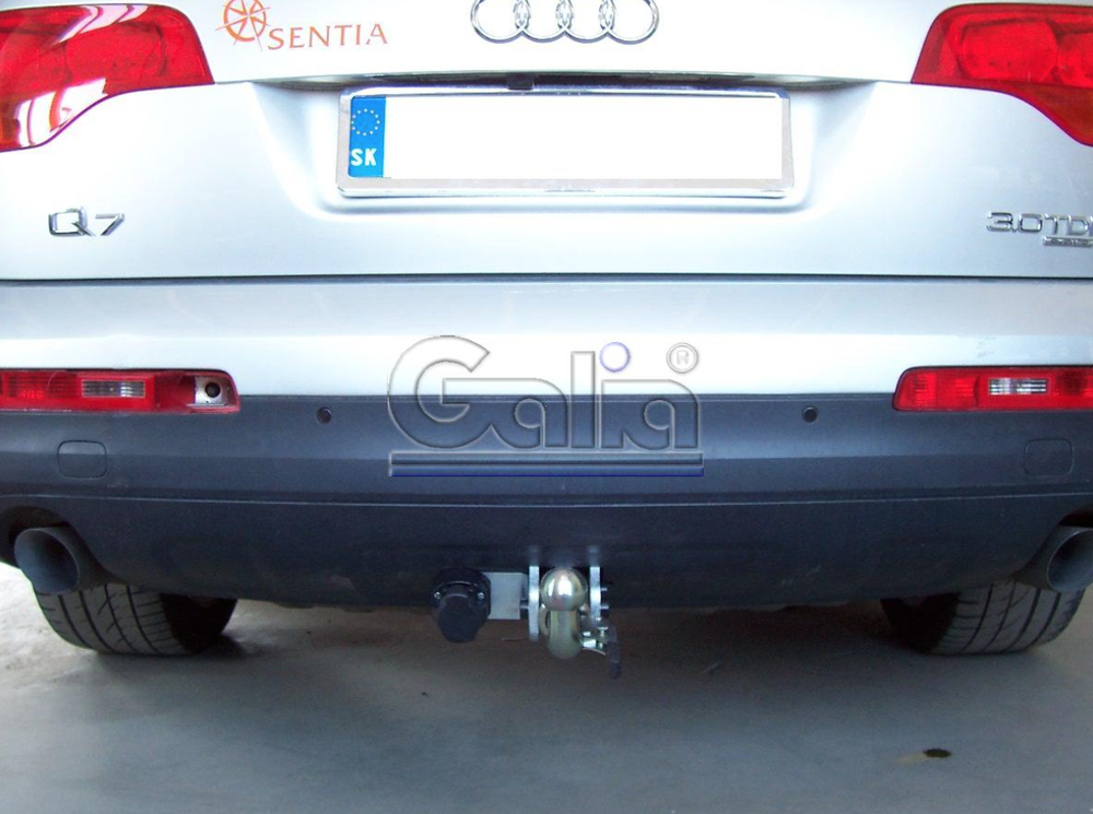 Фаркоп оцинкованный Galia V052A для Audi Q7 2006-2015, Porsche Cayenne 2002-2010, 2010-, Volkswagen Touareg 2002-2010, 2010-(паспорт и сертификат в комплекте)(без электрики)