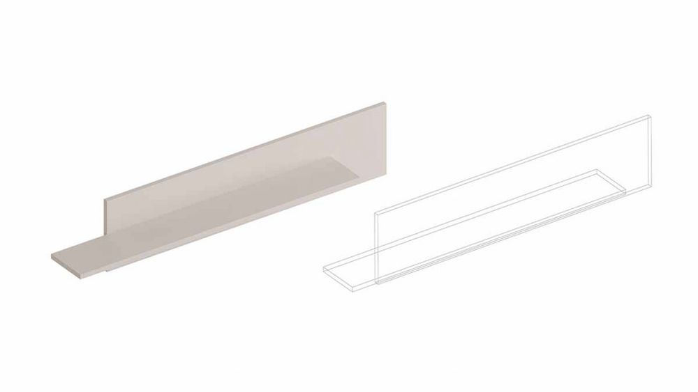 Полка настенная №3 "Тефия" 1200