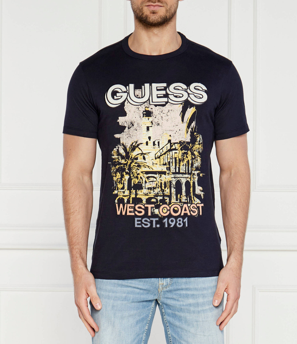 Футболка WEAST COAST GUESS - темно-синий(M4YI22 K8FQ4)