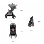 Коляска прогулочная Kinderkraft Grande Black