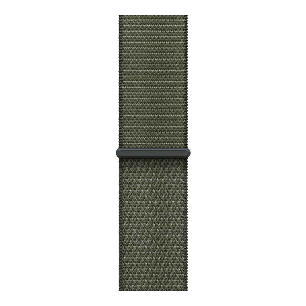 Умные часы Apple Watch Series 11 GPS, 46mm, Jet Black Aluminium Case with Forest Sport Loop