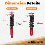 MaXpeedingrods Street Coilovers Lowering Kit подходит для автомобиля Infiniti Q50 RWD 2014-23