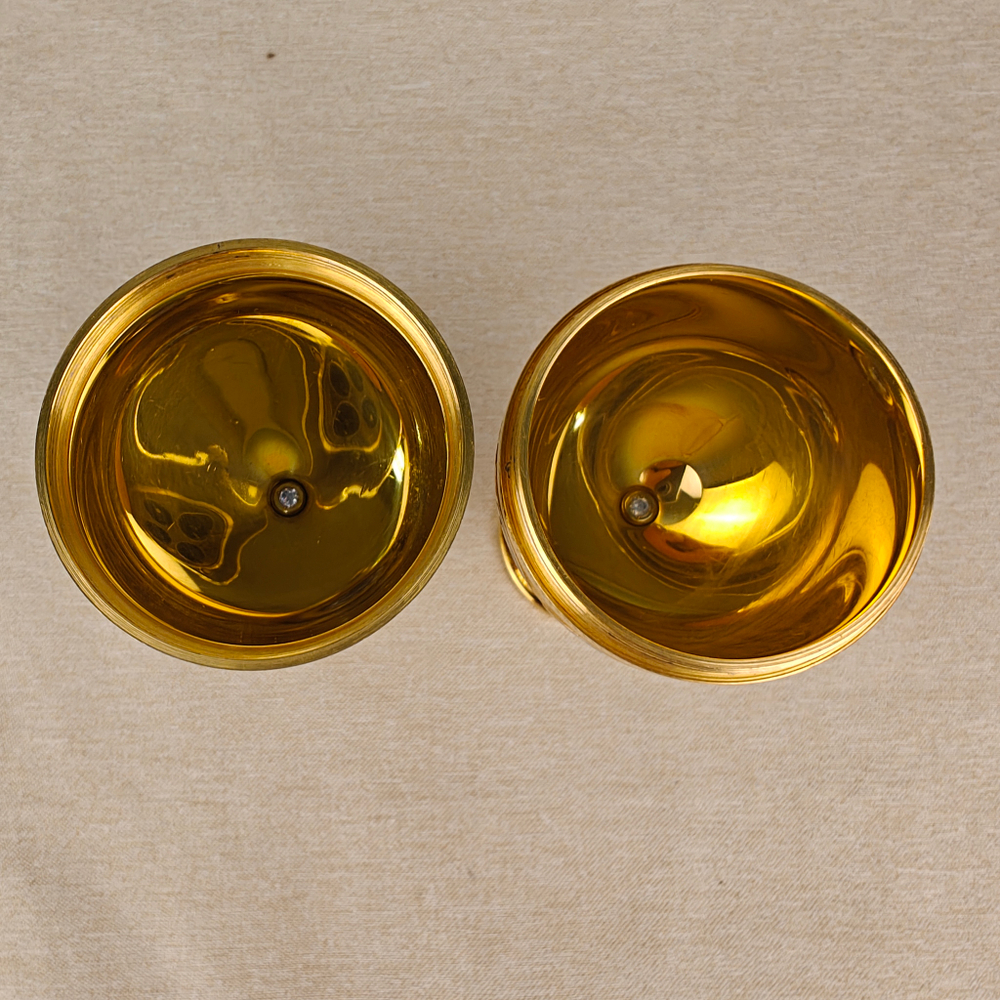 Сувенир Яйцо-рюмки "Узорное" с эмалью (златоустоуская гравюра)