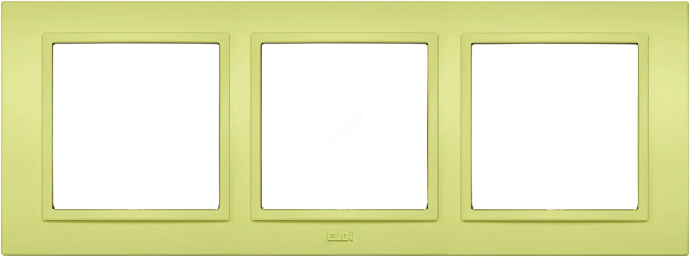 Рамка EL-BI Zena 3 постовая оливковый 500-011810-227