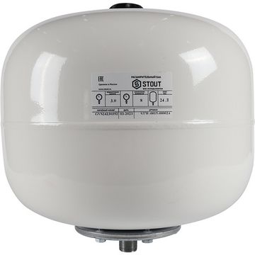 Расширительный бак Stout 24 для ГВС белый вертикальный (STW-0015-000024)