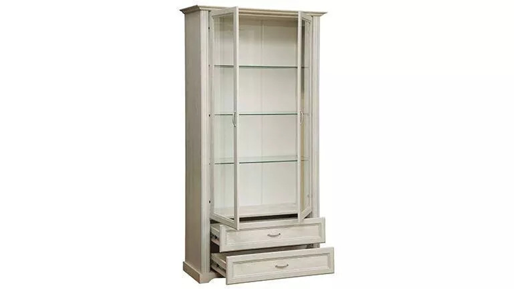 Гостиная Сохо комплектация 1 бетон белый/бетон патина