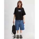 Футболка SoWhat? Logo укороченная черная