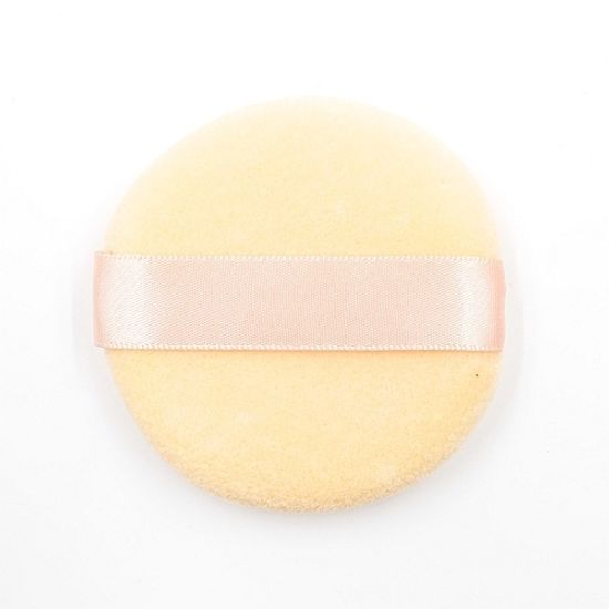 Губка для макияжа iMagic круглая для пудры (бежевая)