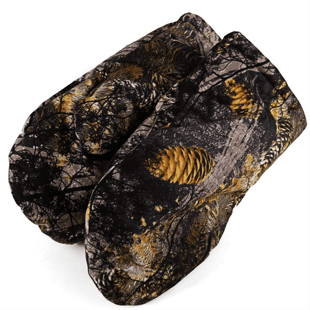 Варежки камуфляжные меховые Norfin (7904-02), с мембраной, Алова, Лес