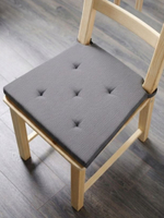 Подушка на стул Икеа Юстина 35/42 x 40 х 4 см, серый