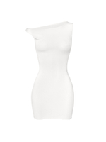 white asymmetric dress