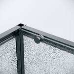 Душевое ограждение Grossman Galaxy 100.K33.01.100.21.02-200.K33.01.80.21.02 (100х80х195) раздвижная(левая),черный матовый,стекло шиншилла,2 места