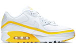 UNDEFEATED x Nike Air Max 90 sports comfortable fashion retro leather shock absorption non-slip low-top air cushion casual running shoes for men and women the same style white and yellow