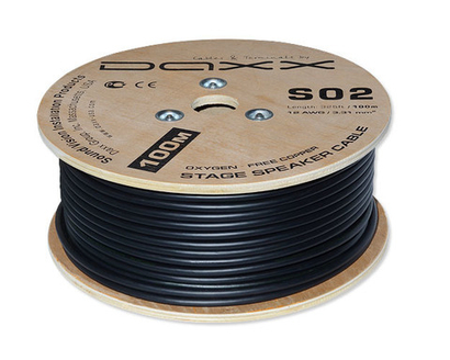 DAXX S02 Акустический коаксиальный кабель 12AWG (3,1 мм.кв), медь D=7mm  -1пог.м.-