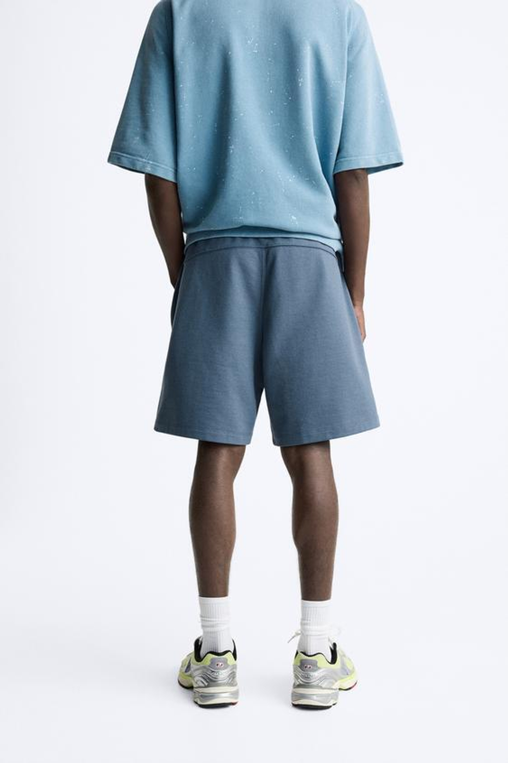 ZARA ШОРТЫ ДЖОГГЕРЫ, ГОЛУБОЙ