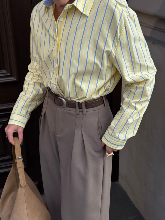 Брюки Almond с ремнем бежевый