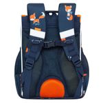 Ранец GRIZZLY анатомическая спинка, с мешком для обуви, для девочек, "FOX", 33х25х13 см, RAm-284-12/1