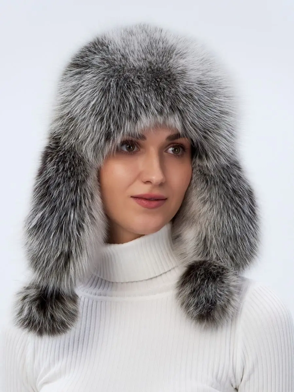 Шапка ушанка зимняя меховая