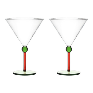 Набор креманок orb, 260 мл, зеленый/красный, 2 шт