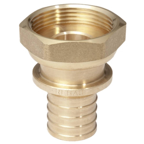 Переходник REHAU с накидной гайкой 25-1" RX+ , бронза