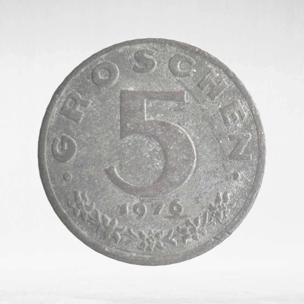 Austria, 5 Groschen, 1976, F