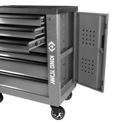 KING TONY (87G38-7B-G) Тележка инструментальная, 7 выдвижных ящиков, "PROFESSIONAL", серая