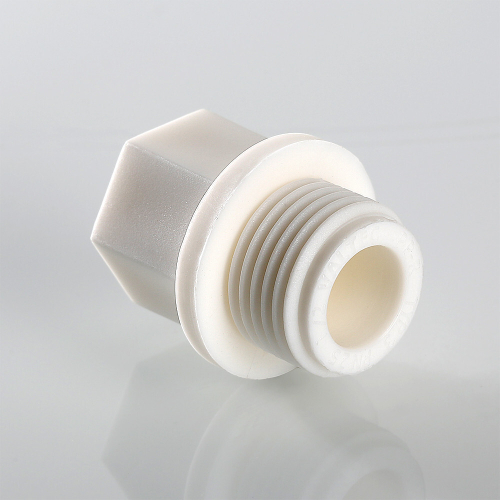 Пробка полипропиленовая PP-R с наружной резьбой цвет белый VALTEC