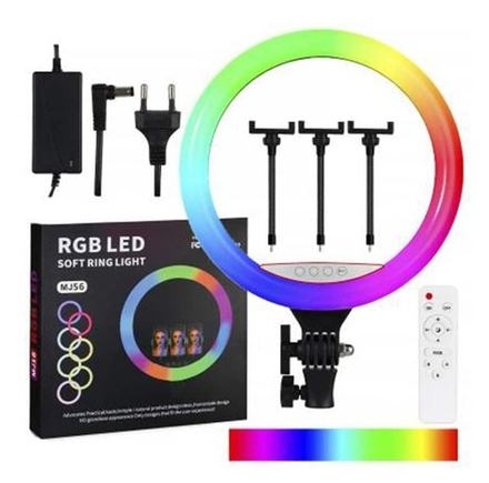 Кольцевая лампа для фото MJ56 22" (56см) RGB
